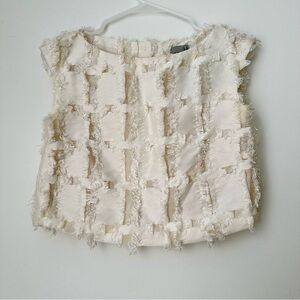 Rachel Comey Cropped White Top